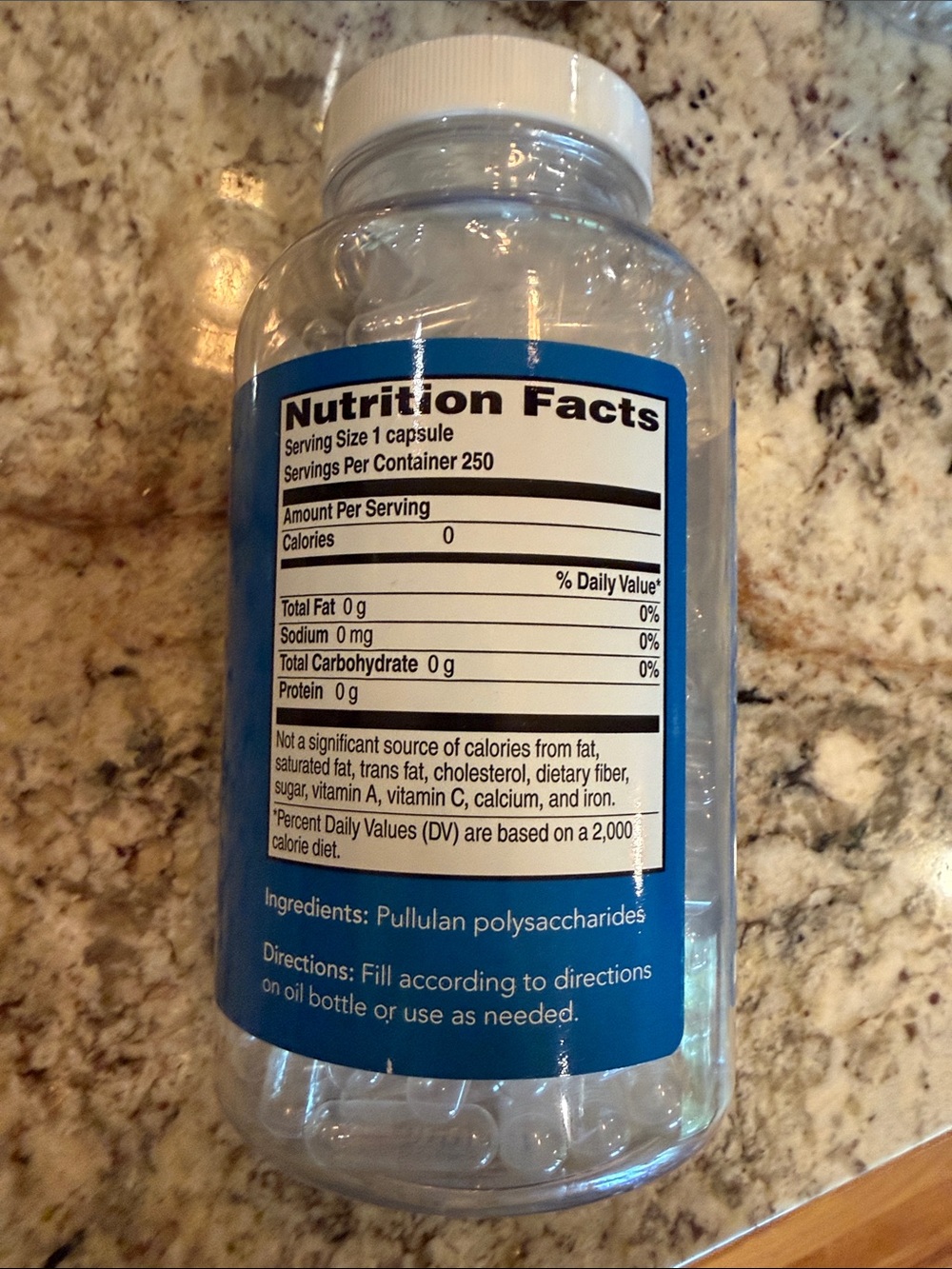 Young Living Clear Vegetable Capsules - Blue & White Bottles - Picture 3 of 5